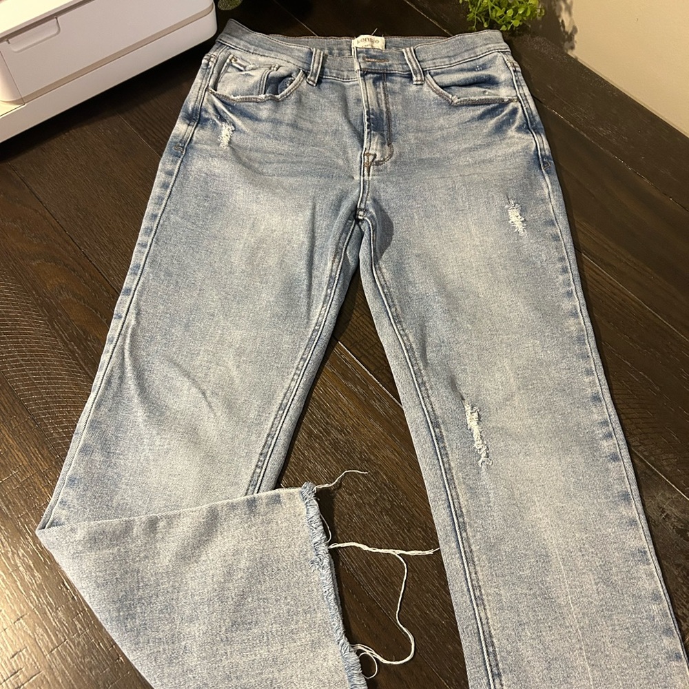 Kensie Light Blue Slim Straight womens Jeans 8/29 ankle